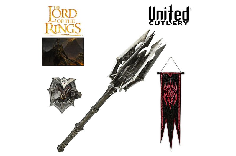 Masse de Sauron avec bague et bannière