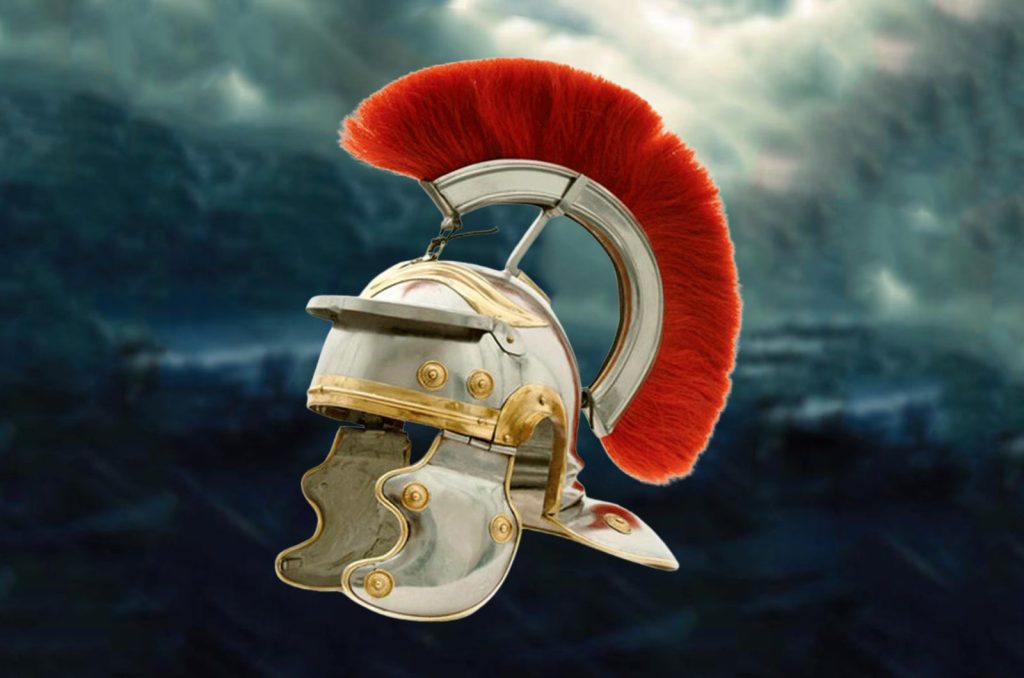 Casque de Centurion Romain - Crête Rouge