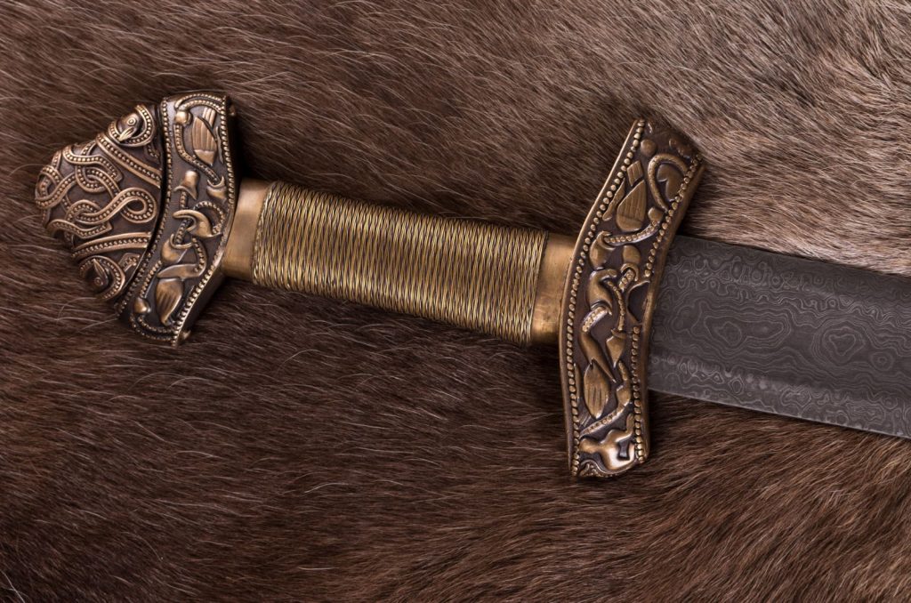 Épée Viking en Damas - Runebrune