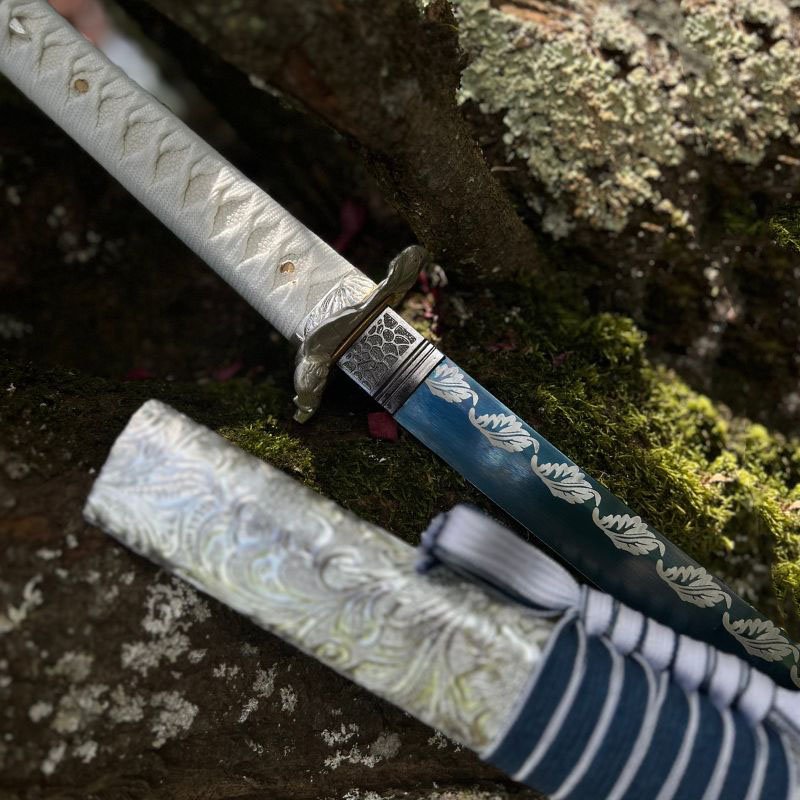 Katana Aile d'Ange acier T10 version tranchante