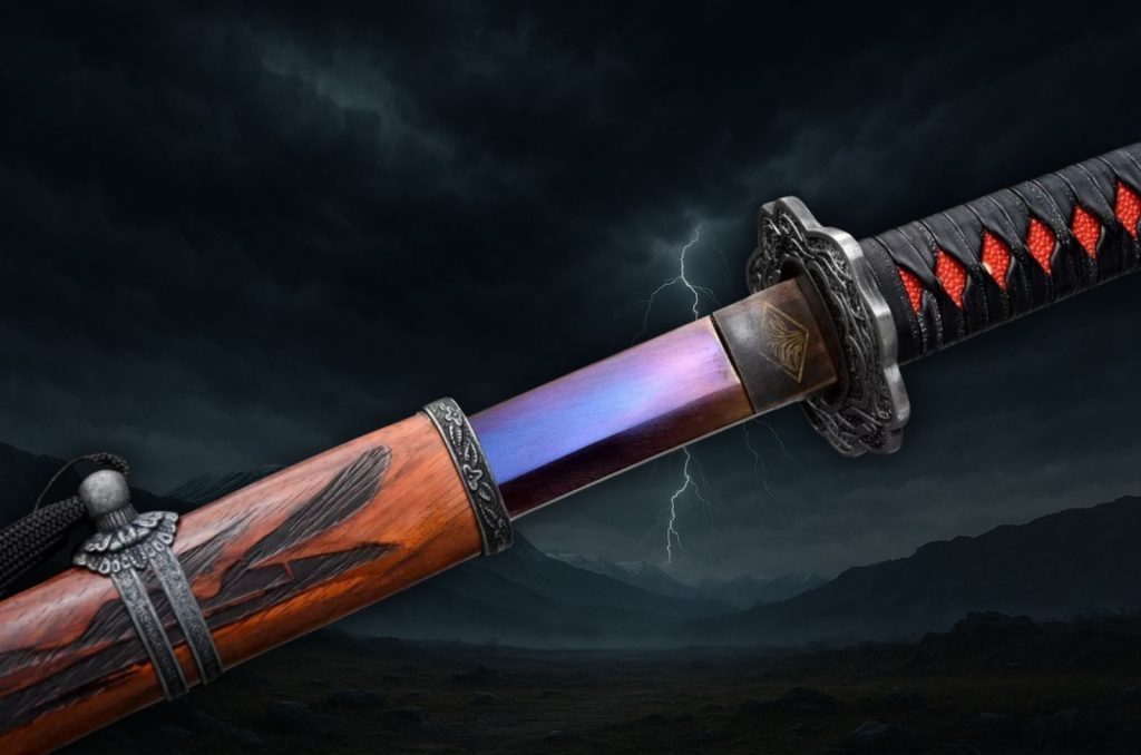 Katana Sekiro Lame Mortelle Pourpre (Version Tranchante)